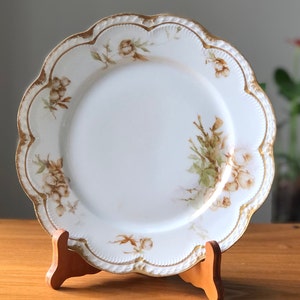 Prato de jantar de porcelana vintage Haviland & Co Limoges HAVILAND FRANÇA