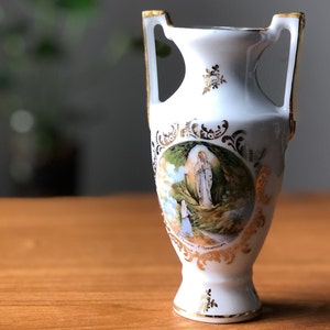 Vintage Limoges Collectible Porcelain Decorative French Vase