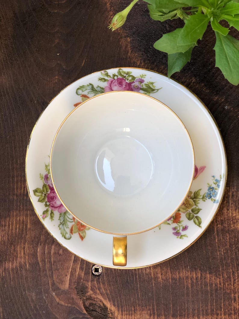Vintage Limoges Fine Bone China Elite Works Tea Cup and Saucer. Made in ...