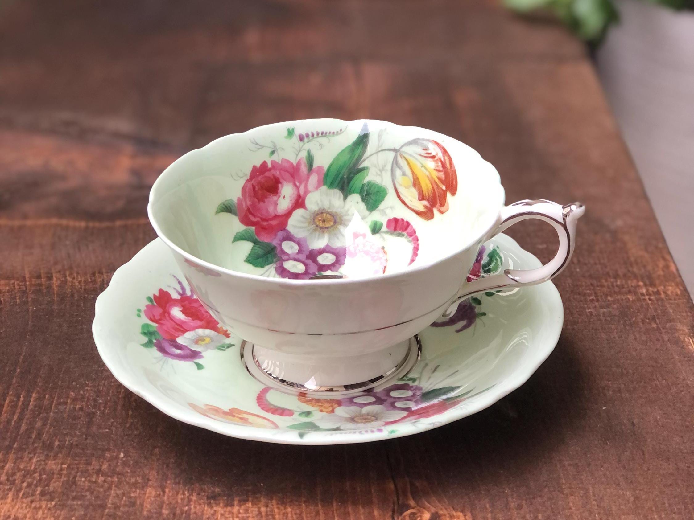 パラゴン ブライダルローズ ピンク ばら 花柄 コーヒーカップ