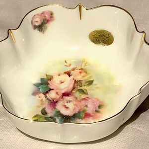 Limoges 22K Gold Letoil Vintage  Porcelain Trinket Dish