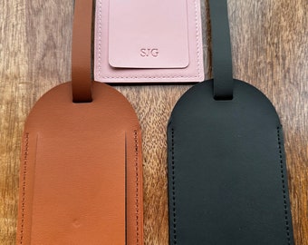 Personalised Luggage Tag, Vegan Leather, Couples Gift, Travel Gift, Honeymoon Gift, Gap Year Gift, Graduation Gift, Birthday Gift