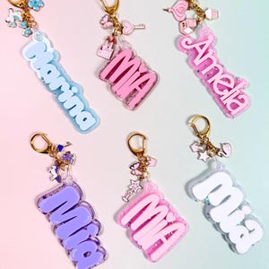 Kids Backpack Name Tag Charms Personalized Sport Bag Name Plate Charms Custom Bog Bag Nameplate Charm Tag Sport Team Bag Keychain Name