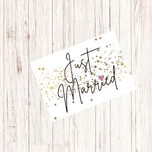 Just Married magnet, car magnet, cruise door magnet