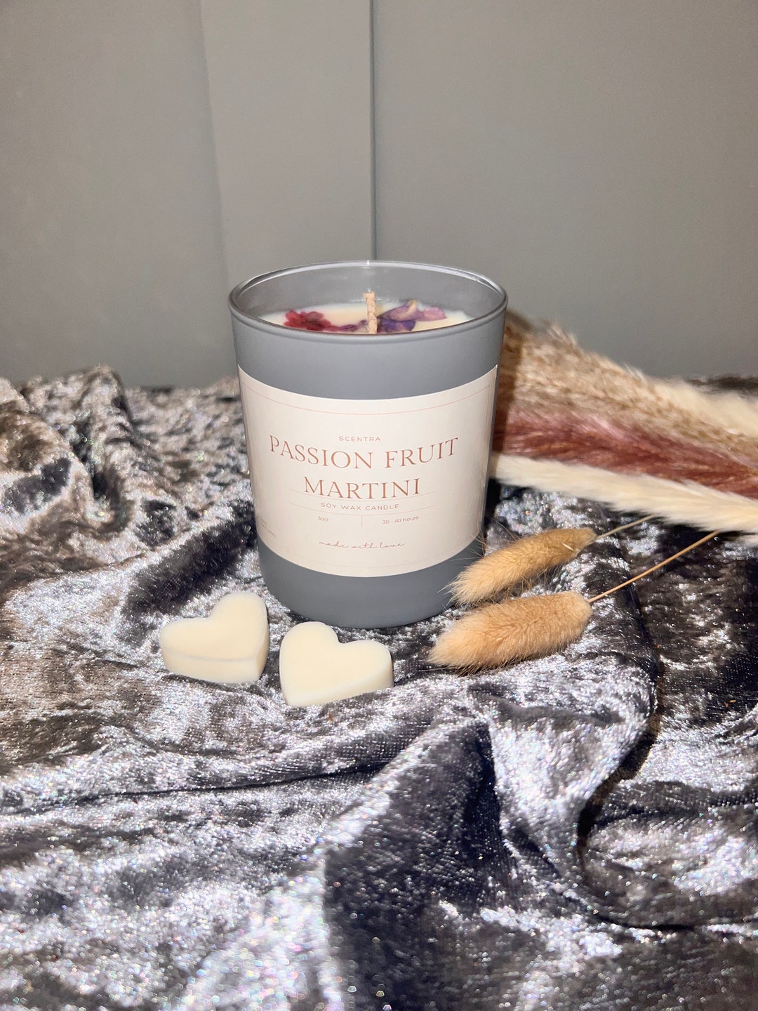 scented-30cl-candles-including-flowers-grey-matte-candle-jars-etsy-uk