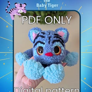 Jakhodo the Baby Tiger PDF Pattern Amigurumi