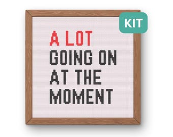 A Lot Going on at the Moment - Craft Kit - Taylor Cross Stitch Kit, Swiftie