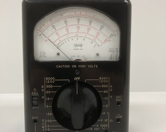 Vintage Triplett Model 630 Volt-Ohm-Mil-Ammeter