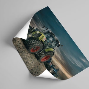 Picture Claas Arion 660 gift for an agriculture fan Highest quality triptych on foam picture on canvas poster Canvas image 7