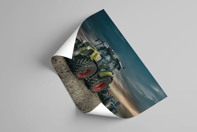 Picture Claas Arion 660 gift for an agriculture fan Highest quality triptych on foam picture on canvas poster Canvas image 7