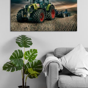 Tableau Claas Arion 660 cadeau pour un fan d'agriculture Qualité supérieure triptyque sur mousse image sur toile affiche Toile image 5