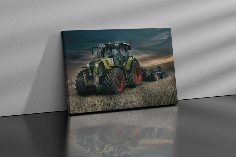 Picture Claas Arion 660 gift for an agriculture fan Highest quality triptych on foam picture on canvas poster Canvas image 3