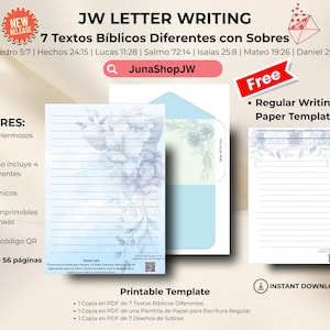 JW Letter Writing | Spanish Español | 1 Pedro 5 7 | Hechos 24 15 | Lucas 11 28 | Salmo 72 14 | Isaías 25 8 | Mateo 19 26 | Daniel 2 44