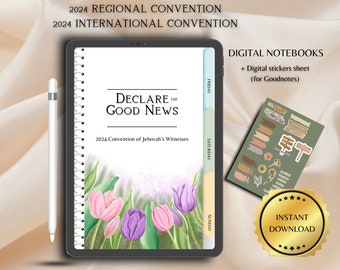 2024 Regionskonvention erklären die Gute Nachricht Notizbuch JW Convention Notizbuch Internationales Convention Notizbuch Digitales Notizbuch