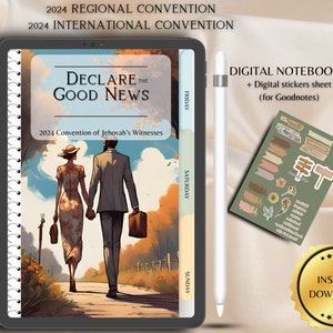 2024 Regional Convention Declare the Good News Notebook JW Convention Notebook | International Convention Notebook Digital Note w FREEBIES