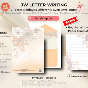 JW Letter Writing Francês Français | João 3 16 | Filipenses 4 13 | Jeremias 29 11 12 | 1 João 5 3 | 1 João 5 14 | Salmo 62 8 | Hébreux 4 12