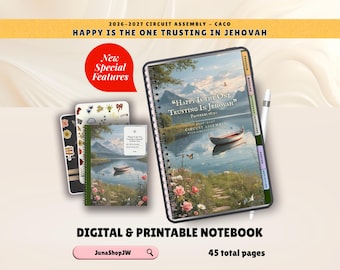 2026–2027 JW Circuit Assembly with Circuit Overseer  | Happy Is the One Trusting In Jehovah | CACO Digital Printable Notebook