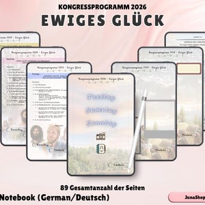 Ewiges Glück
Jehovas Zeugen
Kongressprogramm 2026
JW Assembly Notes
JW Digital Notebook
JW GoodNotes Notebook
JW Notability
Kreiskongress
JW Program
Digital Ministry Tools
GoodNotes JW PDF
JW Template
JW Printable Letter
JW Letter Writing
JW Digital Stickers
JW Service Year
JW Gift Digital
JW Stationery
JW PNG SVG Sticker
JW Convention
German Deutsch
Eternal Happiness
Felices para siempre
JW Kids Activity
KW Kids Book
JW coloring workbook