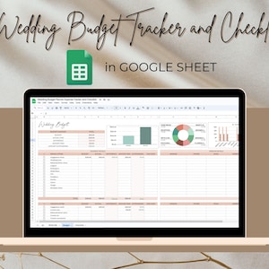 Wedding Budget Planner, Google Sheets Budget Planner, Wedding Expense Tracker, Wedding Spreadsheet, Wedding Planner, Wedding Checklist