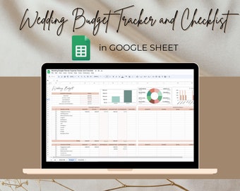 Wedding Budget Planner, Google Sheets Budget Planner, Wedding Expense Tracker, Wedding Spreadsheet, Wedding Planner, Wedding Checklist