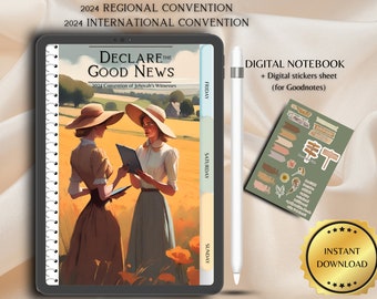 2024 Regional Convention Declare the Good News Notebook JW Convention Notebook with International Convention Notebook Digital Notebook