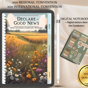 2024 Regional Convention Declare the Good News Notebook JW Convention Notebook | International Convention Notebook Digital Note w FREEBIES