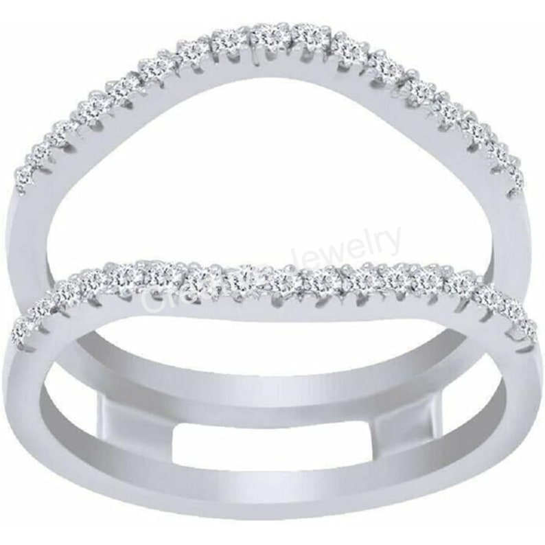 Women's Aggie Enhancer Wrap Ring, Diamond Ring Enhancer Guard, Matching