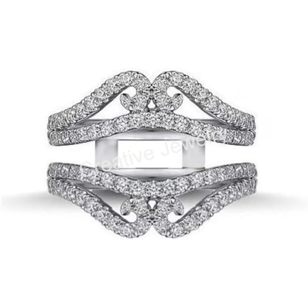 1ct Diamond Ring Guard & Spacer Wedding Enhancer Wrap Band Etsy