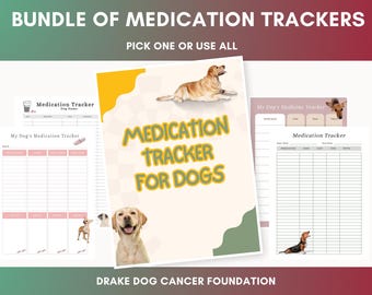 Dog Medication & Supplement Tracker Bundle: Printable Pet Health Charts for Multiple Medications