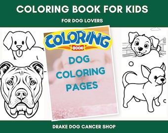 Printable Dog Coloring Book for Kids: Puppy-Themed PDF Pages with Cute Canine Activities