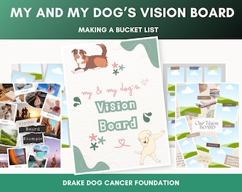 Pet Parent Vision Board: Printable Planner & Goal Setting Worksheet for Dream Life with Your Dog