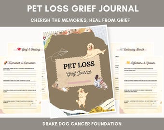 Pet Loss Grief Journal Prompts – Gentle Printable for Dog Lovers | Healing After Pet Loss | Memory & Reflection Workbook