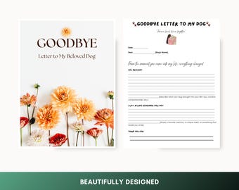 Saying Goodbye to Your Dog Letter Template