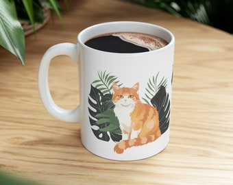 Cute Cat Ceramic Mug 11oz