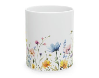 Spring Flowers Ceramic Mug 11oz