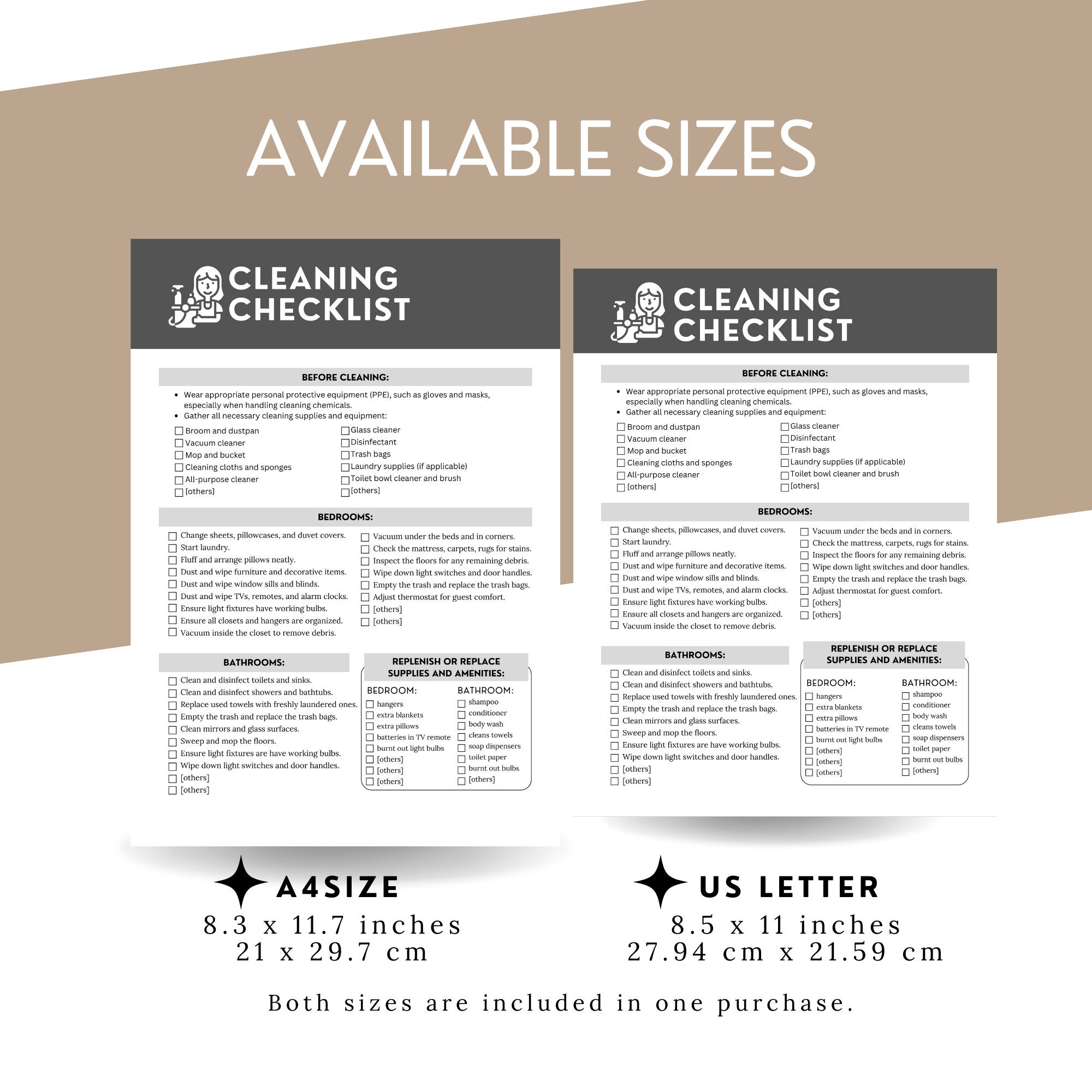 Airbnb Cleaning Checklist Template Editable Canva Template Etsy Airbnb Cleaning Checklist Template Editable Canva Template Etsy