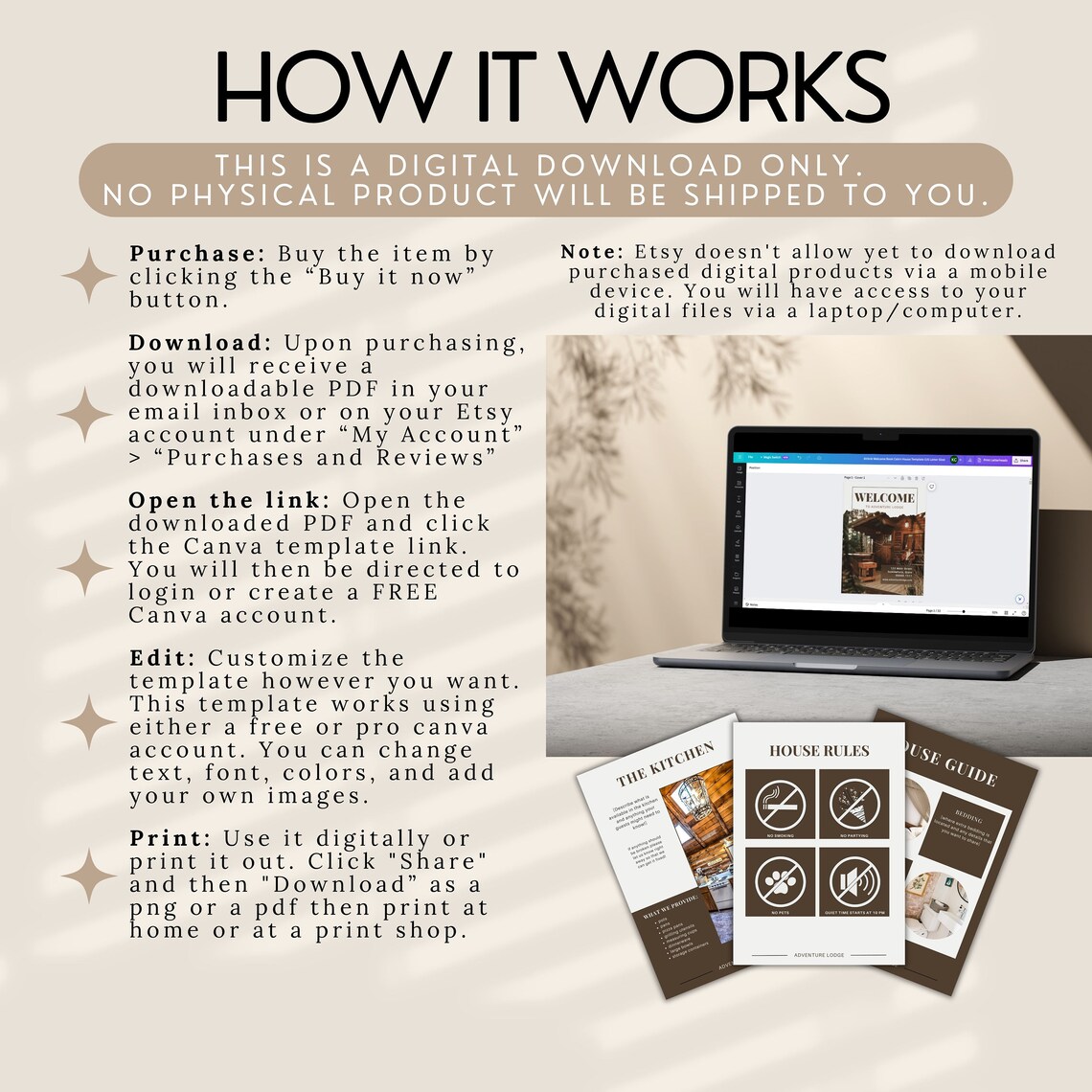 Airbnb Welcome Book Cabin Template Airbnb Welcome Guide - Etsy