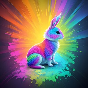 Osterhasen-Sublimationsdruck, druckreifes Wärmetransferpaket mit 10 Bilddrucken (LMHEaster bunnys 351-360)