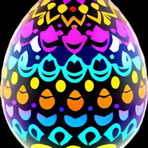 Ostereier-Sublimationsdruck, druckfertig, Wärmeübertragungspaket mit 10 Bilddrucken (LMHEEGGS 31–40)