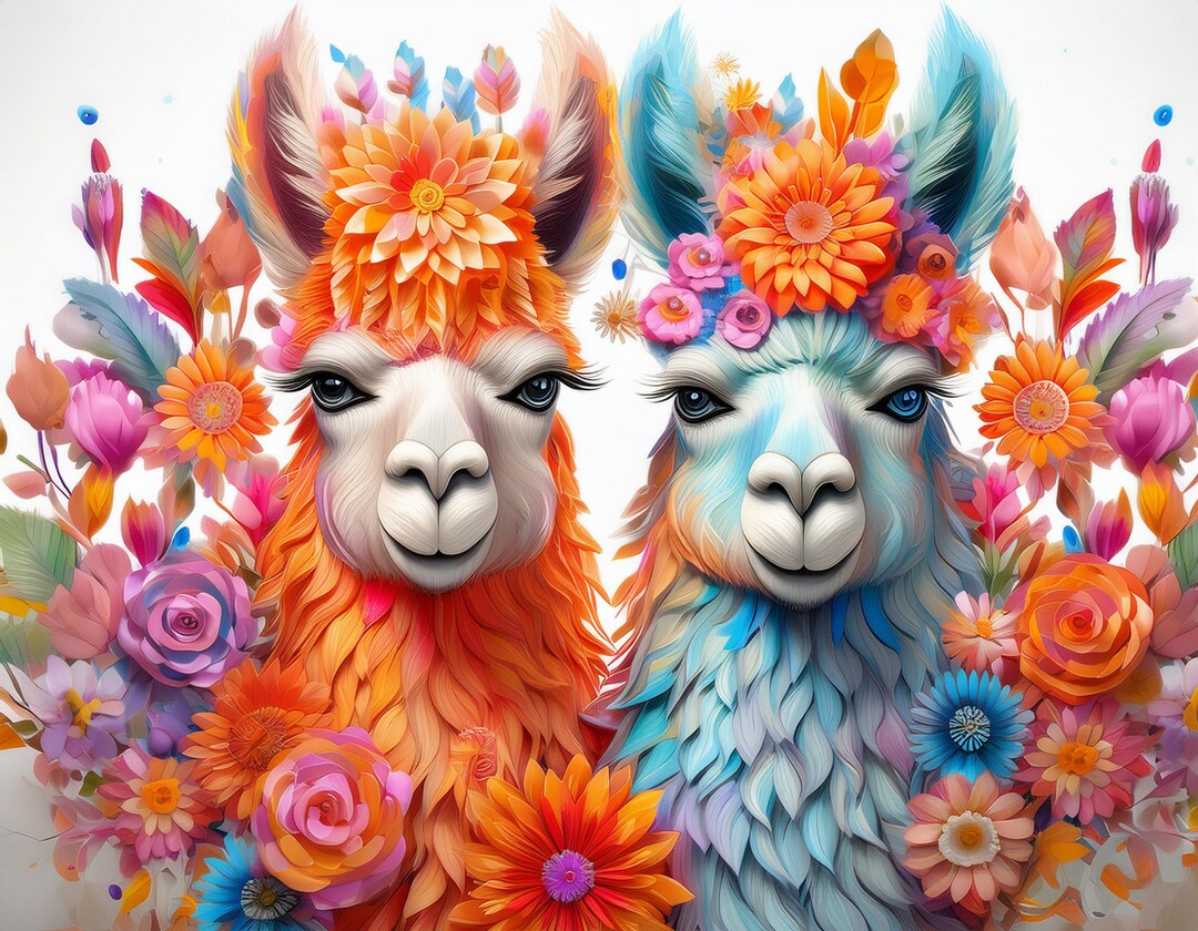 All About LLAMAS Ready to Press Sublimation Heat Transfer Bundle of 10 ...