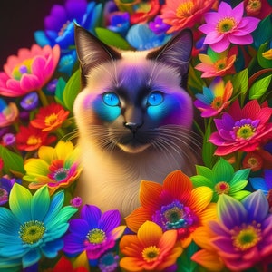 Lot de 50 cliparts JPG floraux en téléchargement numérique (FLORALCATS301-350) VOL 7