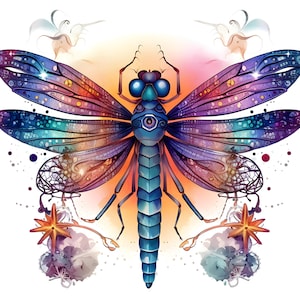 Dragonfly Ready To Press Sublimation Transfer Bundles of 10 Design Transfers (CSDDRAGONFLY91-180)