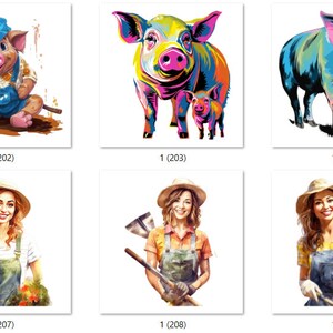 FARM-geïnspireerde kant-en-klare sublimatietransferprints (CDFRAM201-300)