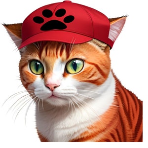 Ensemble de téléchargement d'illustrations numériques CATS In Hat (Vol 9) 50 Jpg