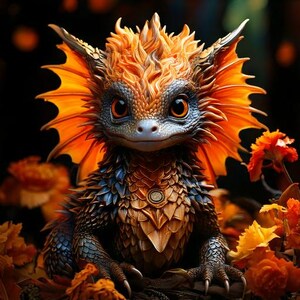 Whimsical Baby Dragon Ready to Press Sublimatie warmteoverdracht printbundels van 10 prints, keuze uit 9 bundels (LMHBABYDRAGONS361-450)