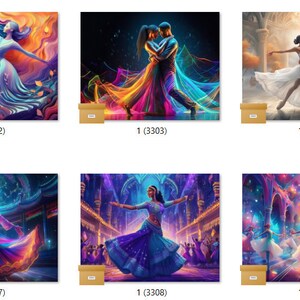 10 Tanzfertige Sublimationstransferdrucke LMHDANCE3301-3400)