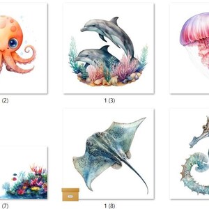 SEA LIFE bereit, Sublimations-Wärmetransferdruck-Bündel mit 10 Drucken Auswahl von 10 Bündeln zu drücken (DAGSEALIFE1-100)