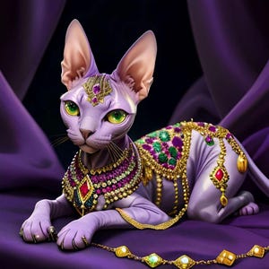 Lot de chats colorés de 100 images de conception de sublimation JPG&PNG