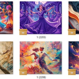 DANCE bereit zu drücken Sublimation Transfer Print Bundles mit 10 Drucken Auswahl von 10 Bundles (LMHDANCE2201-2300)