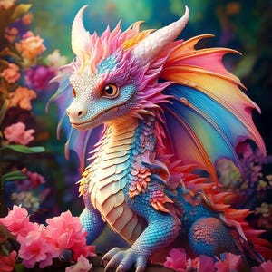 気まぐれなベビードラゴン すぐに印刷できる昇華熱転写プリント 10 枚セット 9 枚セットから選択可能 (LMHBABYDRAGONS91-180)